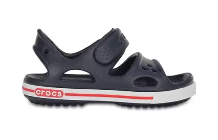 (PS) Crocs Velcro Flat Sports Deep Blue Sandálias 14854-462