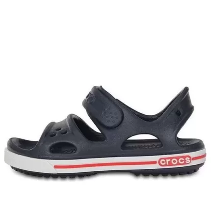 (PS) Crocs Velcro Flat Sports Deep Blue Sandálias 14854-462