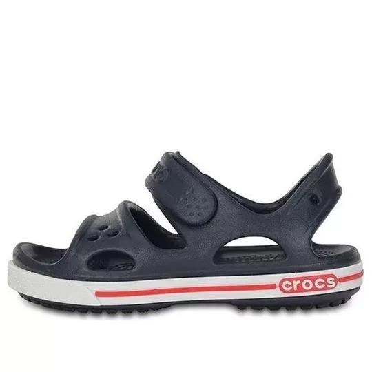 (PS) Crocs Velcro Flat Sports Deep Blue Sandálias 14854-462