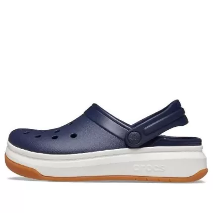 Sandálias Crocsband Full Force Sola Grossa Unissex Azul Branco