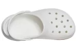 Sandálias Crocsband Full Force Thick Sole Branco Vermelho Unissex