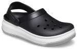 Sandálias Crocsband Full Force Thick Sole Preto Branco Unissex