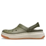 Sandálias Crocsband Full Force Thick Sole Verde Unissex