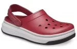 Sandálias Crocsband Full Force Thick Sole Vermelho Branco
