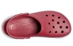 Sandálias Crocsband Full Force Thick Sole Vermelho Branco