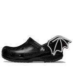 (TD) Crocs Classic Eu sou morcego Clogs ‘Preto Branco’
