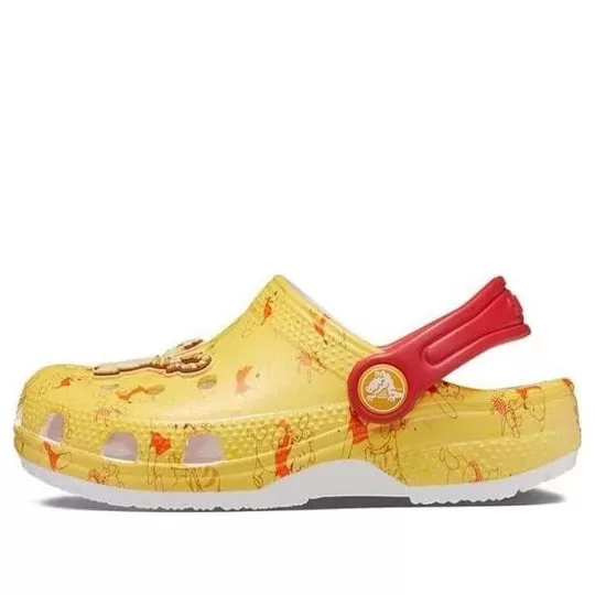 (TD) Crocs Classic Ursinho Pooh Clogs ‘Amarelo Vermelho’