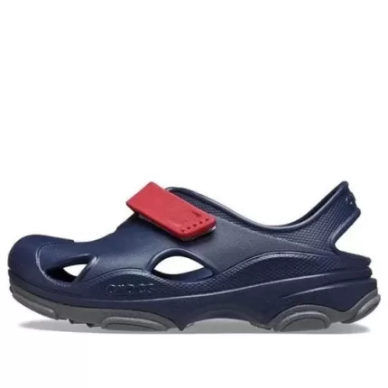 (TD) Crocs Pescador todo-o-terreno Clogs ‘Vermelho Marinho’