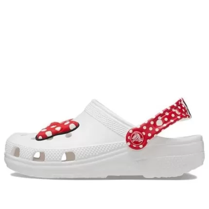 (TD) Crocs x Disney Minnie Mouse Classic Clogs ‘Branco Vermelho’