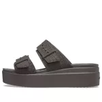 (WMNS) Crocs 2 tiras Brooklyn ‘Marrom’