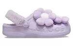 (WMNS) Crocs Baya Lined Fuzz Strap Singles Day ‘Purple White’