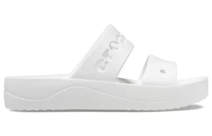 (WMNS) Crocs Baya Sandálias Plataforma ‘Branco’