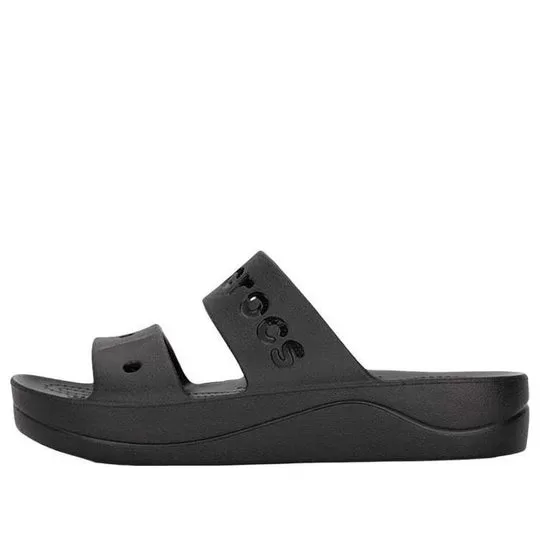 (WMNS) Crocs Baya Sandálias Plataforma ‘Core Black’ 208188