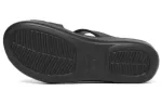 (WMNS) Crocs Boca Strappy Wedge Sandálias ‘Black’