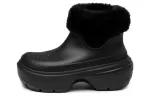 (WMNS) Crocs Bota com forro Stomp ‘Preto’