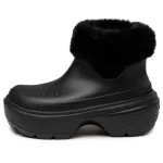 (WMNS) Crocs Bota com forro Stomp ‘Preto’