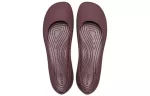 (WMNS) Crocs Brooklyn Flats ‘Dark Cherry’