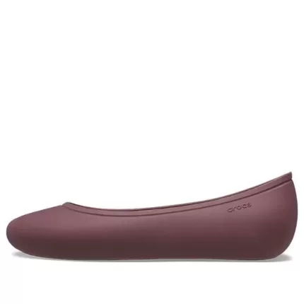 (WMNS) Crocs Brooklyn Flats ‘Dark Cherry’