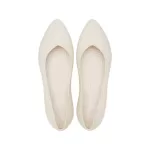 (WMNS) Crocs Brooklyn Flats pontiagudos ‘Cream White’