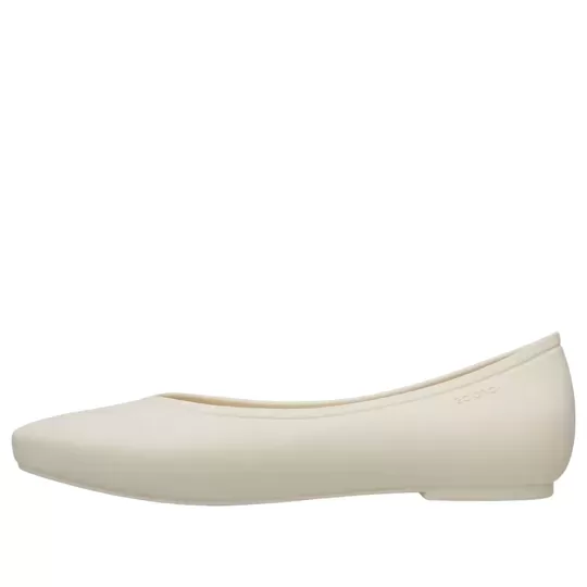 (WMNS) Crocs Brooklyn Flats pontiagudos ‘Cream White’