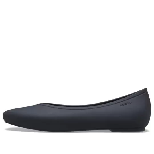 (WMNS) Crocs Brooklyn Flats pontiagudos ‘Pretos’