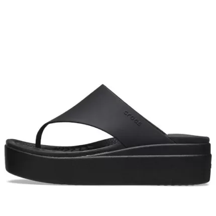 (WMNS) Crocs Brooklyn Flip ‘Preto’