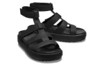 (WMNS) Crocs Brooklyn Luxe Gladiator Sandálias ‘Black’