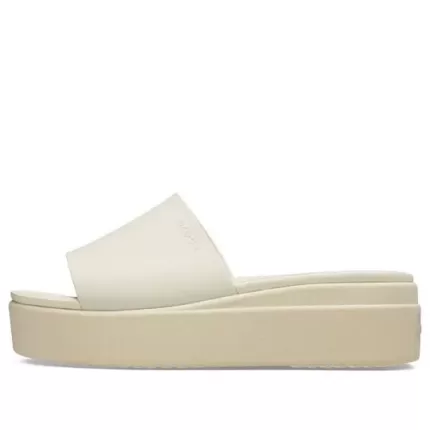 (WMNS) Crocs Brooklyn Slide ‘Branco Bege’
