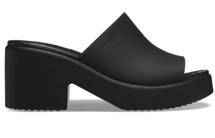 (WMNS) Crocs Brooklyn Slide Heels ‘Preto’