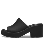 (WMNS) Crocs Brooklyn Slide Heels ‘Preto’