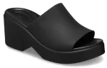 (WMNS) Crocs Brooklyn Slide Heels ‘Preto’
