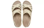 (WMNS) Crocs Brooklyn Strappy Low Wedge ‘Bone’