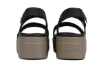 (WMNS) Crocs Brooklyn Thick Sole Black Sandálias ‘Black’