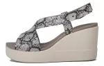 (WMNS) Crocs Brooklyn Thick Sole Cinza Sandálias ‘Gray’