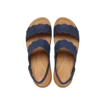 (WMNS) Crocs Brooklyn Woven Wedge Sandálias ‘Blue Brown’