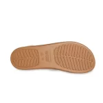 (WMNS) Crocs Brooklyn Woven Wedge Sandálias ‘White Brown’