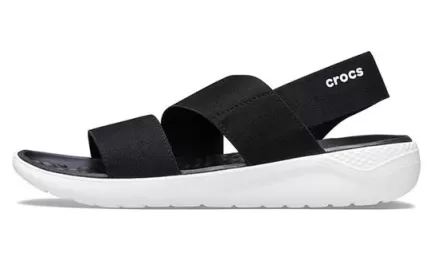 (WMNS) Crocs Calçado Sandálias Esportivas ‘Black White’