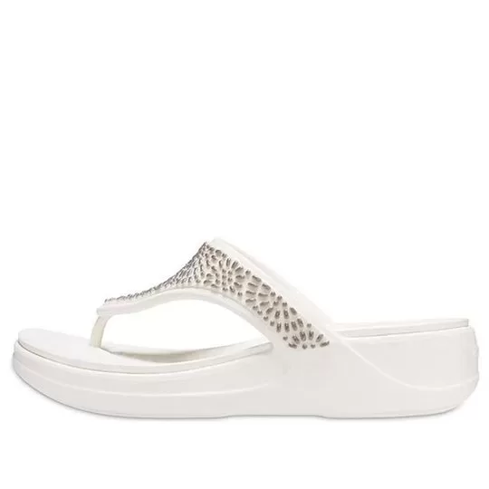 (WMNS) Crocs Chinelos ‘Brancos’