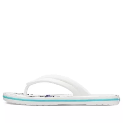(WMNS) Crocs Chinelos Crocband Flowers Branco