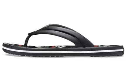(WMNS) Crocs Chinelos Crocband Flowers Preto