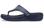 (WMNS) Crocs Chinelos Monterey com contas azul profundo