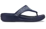 (WMNS) Crocs Chinelos Monterey com contas azul profundo