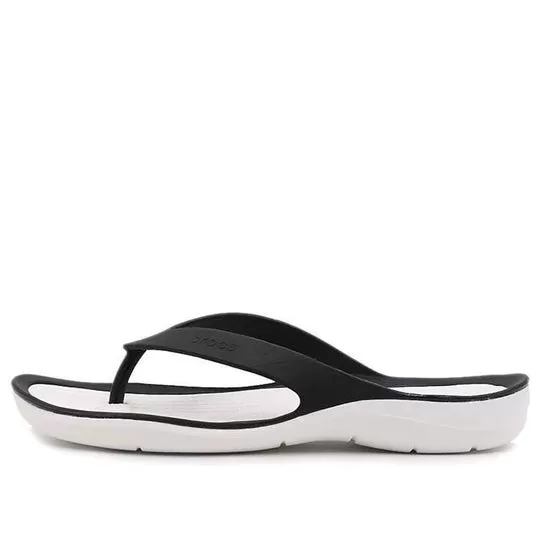(WMNS) Crocs Chinelos Swiftwater Sports ‘Preto Branco’