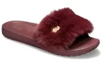 (WMNS) Crocs Chinelos Vinho Tinto