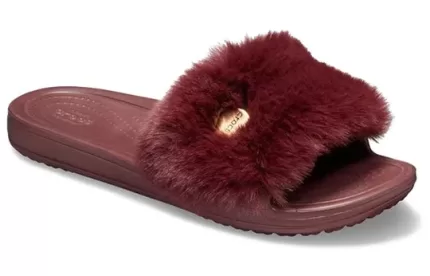 (WMNS) Crocs Chinelos Vinho Tinto