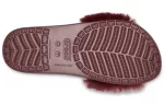 (WMNS) Crocs Chinelos Vinho Tinto