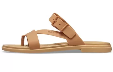 (WMNS) Crocs Chinelos casuais dourados