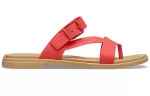 (WMNS) Crocs Chinelos casuais vermelhos chama