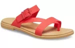 (WMNS) Crocs Chinelos casuais vermelhos chama