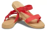 (WMNS) Crocs Chinelos casuais vermelhos chama